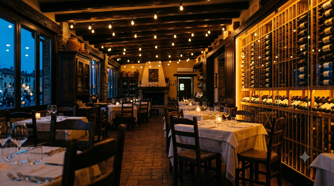 Dining room, evening